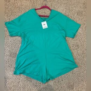NWT Teal Women's Athletic Romper XL